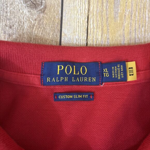 Pol Ralph Lauren Big Pony Polo Shirt Custom Slim Fit XL - Picture 11 of 15